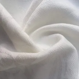56" White 100% Lyocell Tencel Floral Jacquard Fabric Woven Fabric By the Yard