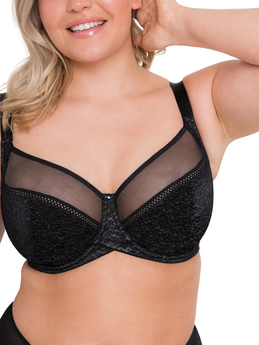 Amaze Balcony Bra - Black