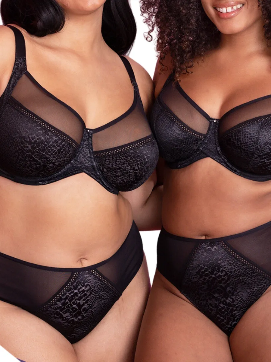 Amaze Balcony Bra - Black