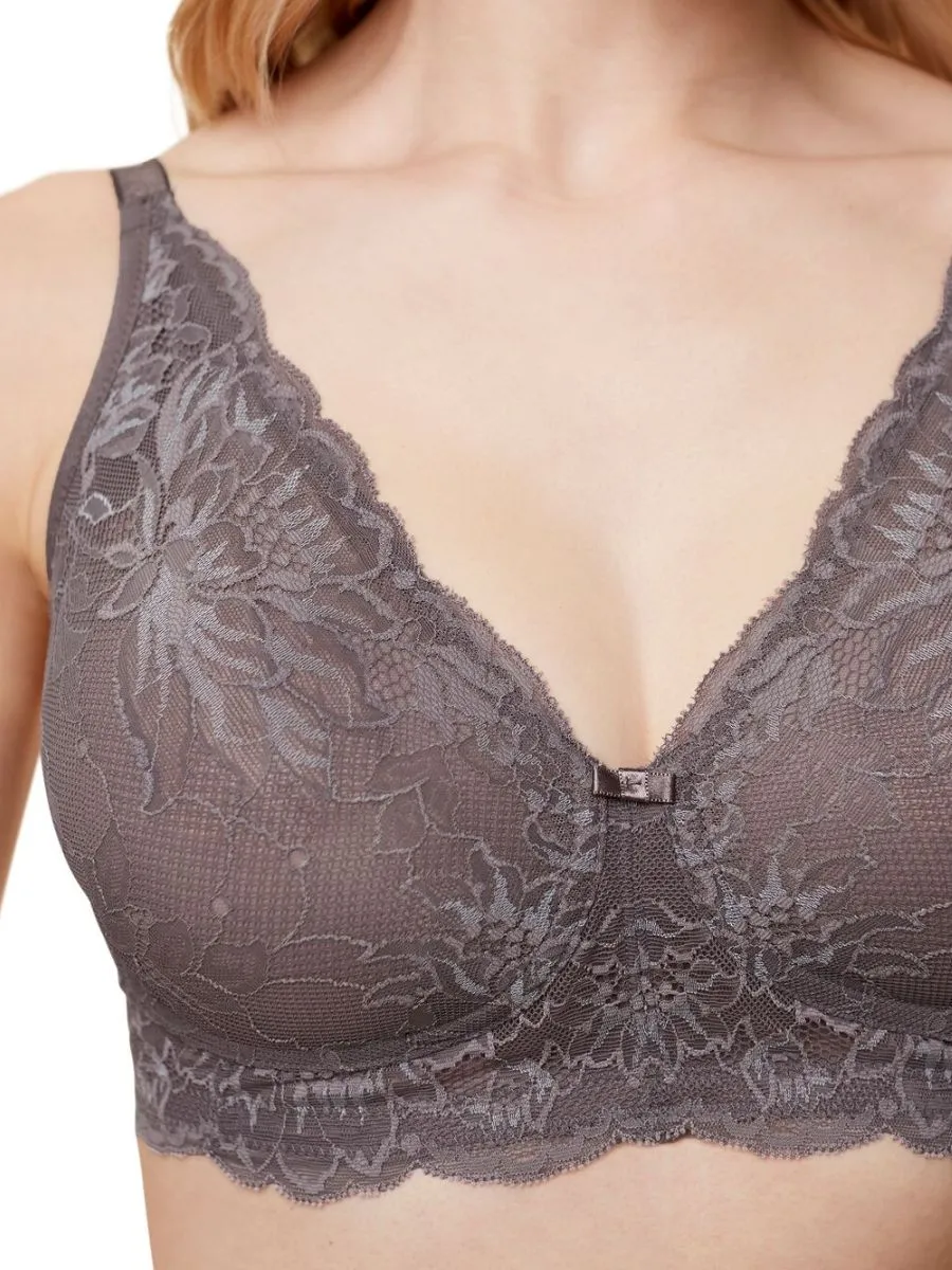 Amourette Charm Non-Wired Bra - Pigeon Grey