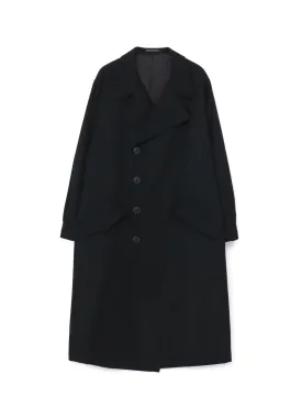 ARMY GABARDINE HEM CUFFS COAT