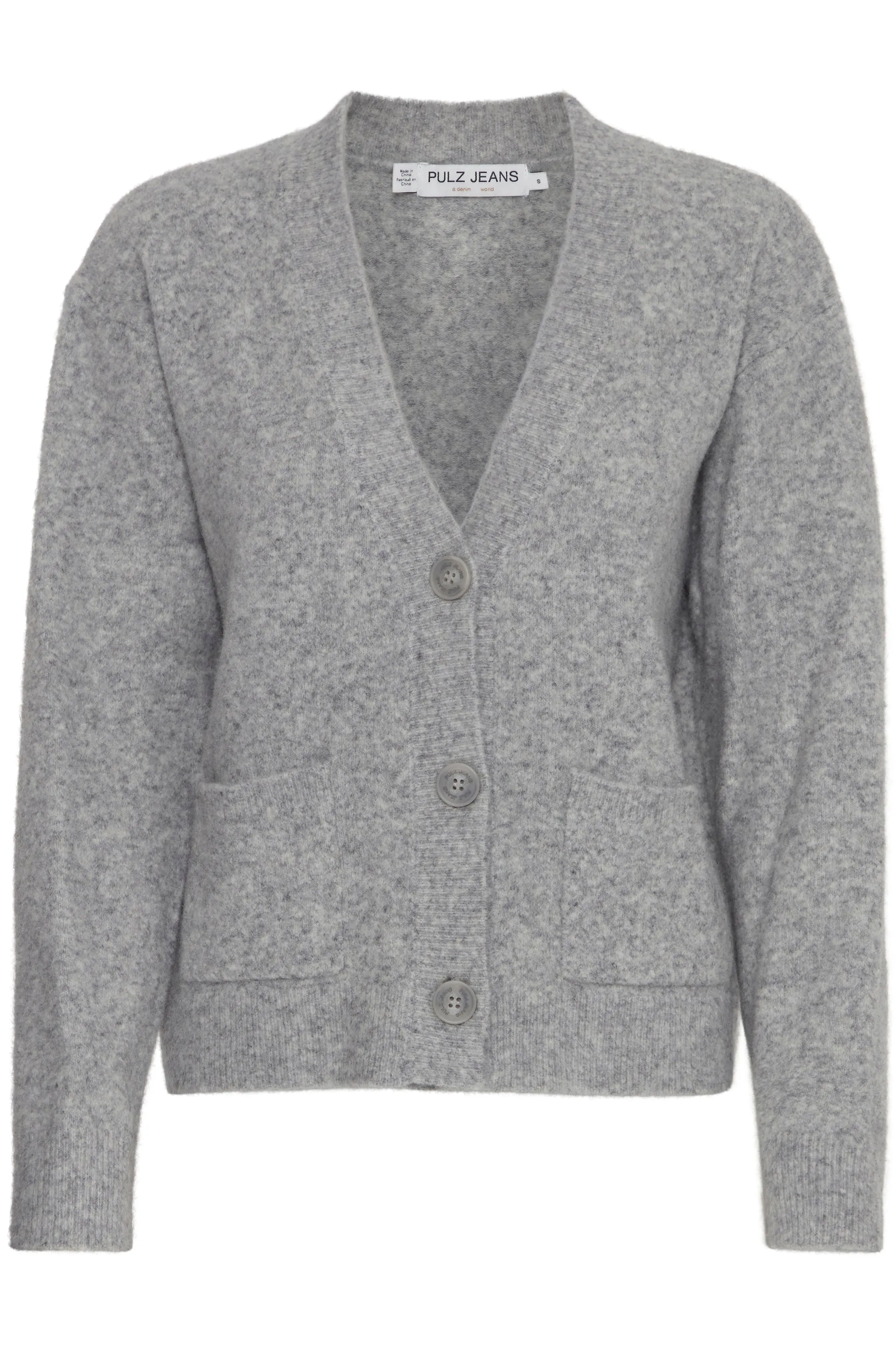 Astra Short Cardigan in Light Grey