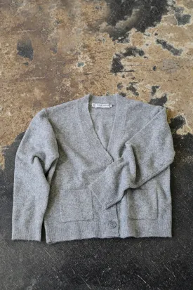 Astra Short Cardigan in Light Grey