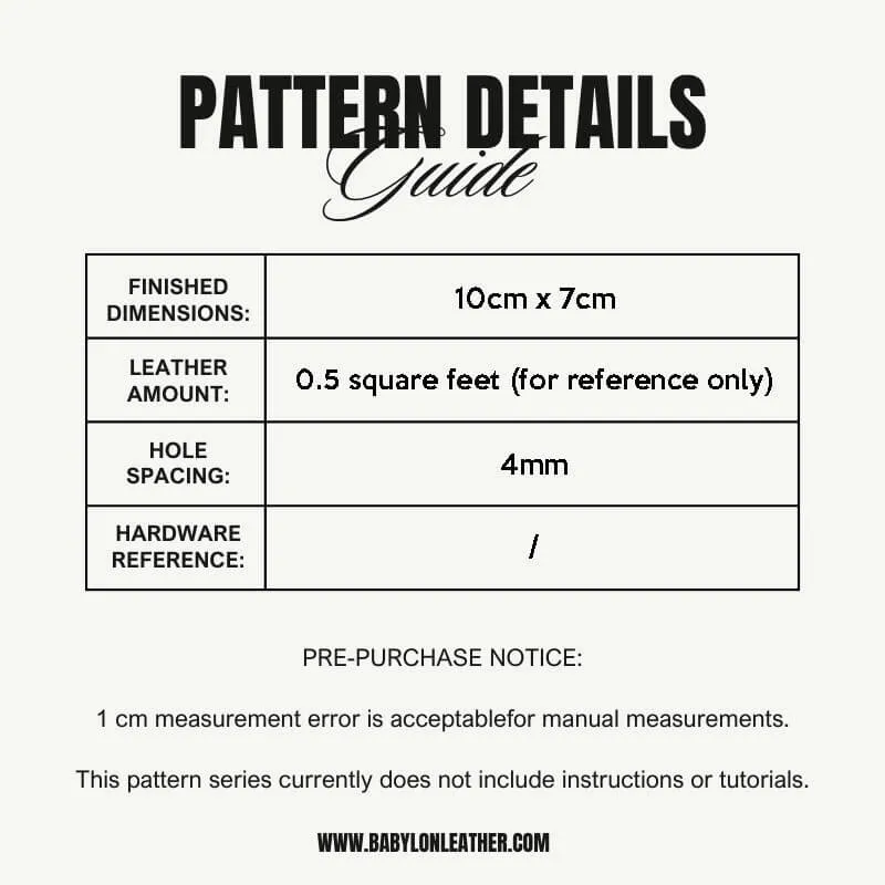 BABYLON™ Elegant Card Holder Pattern DBC-09