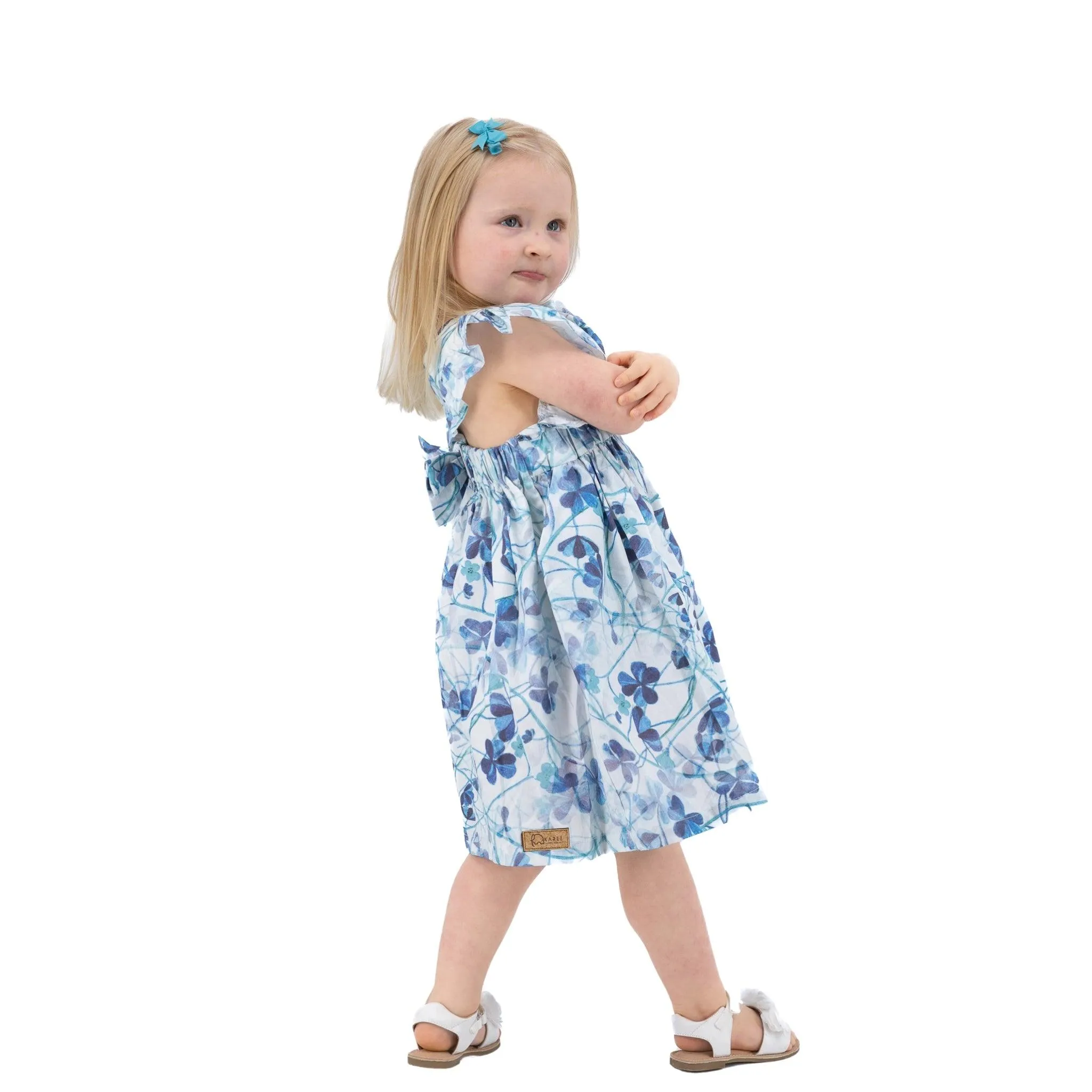 Blue Floral Dress for Stylish Girls
