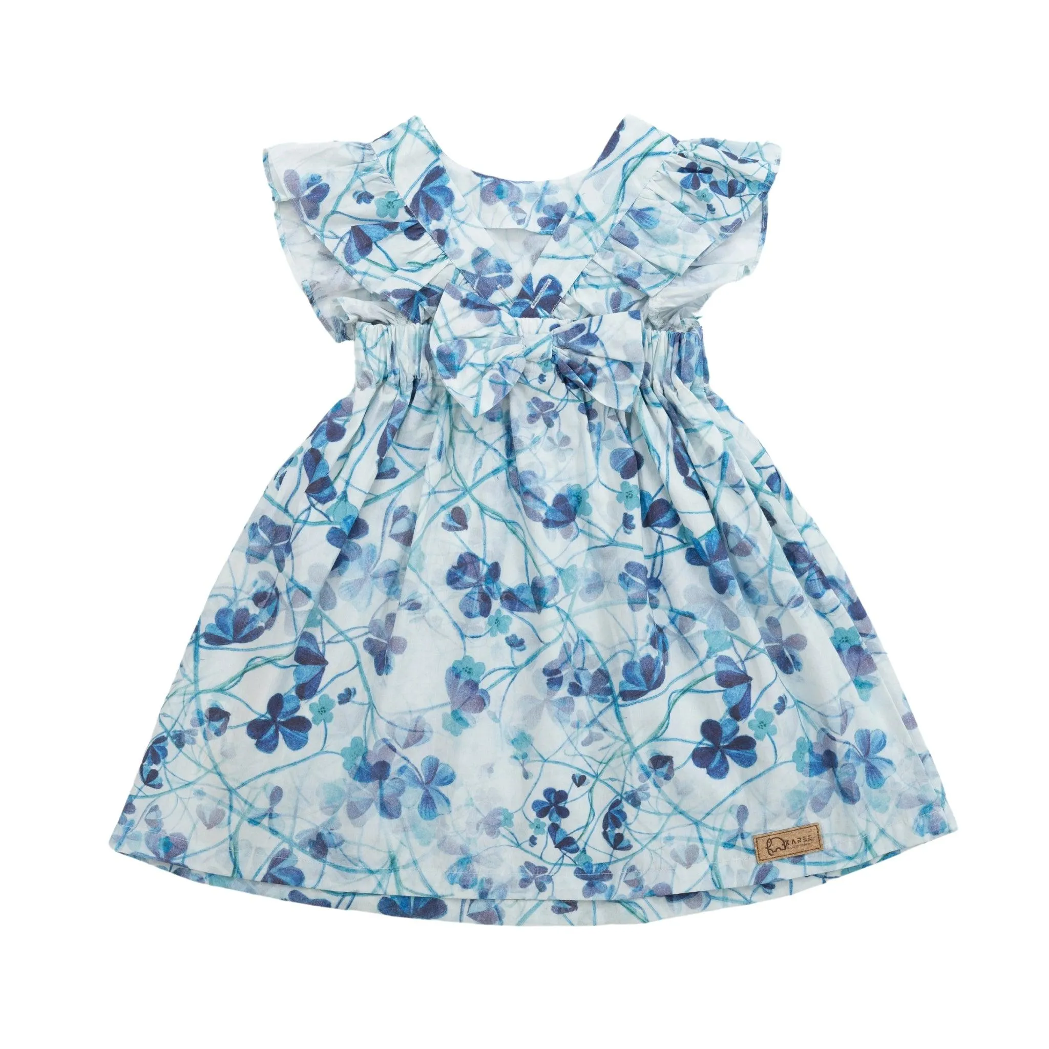 Blue Floral Dress for Stylish Girls