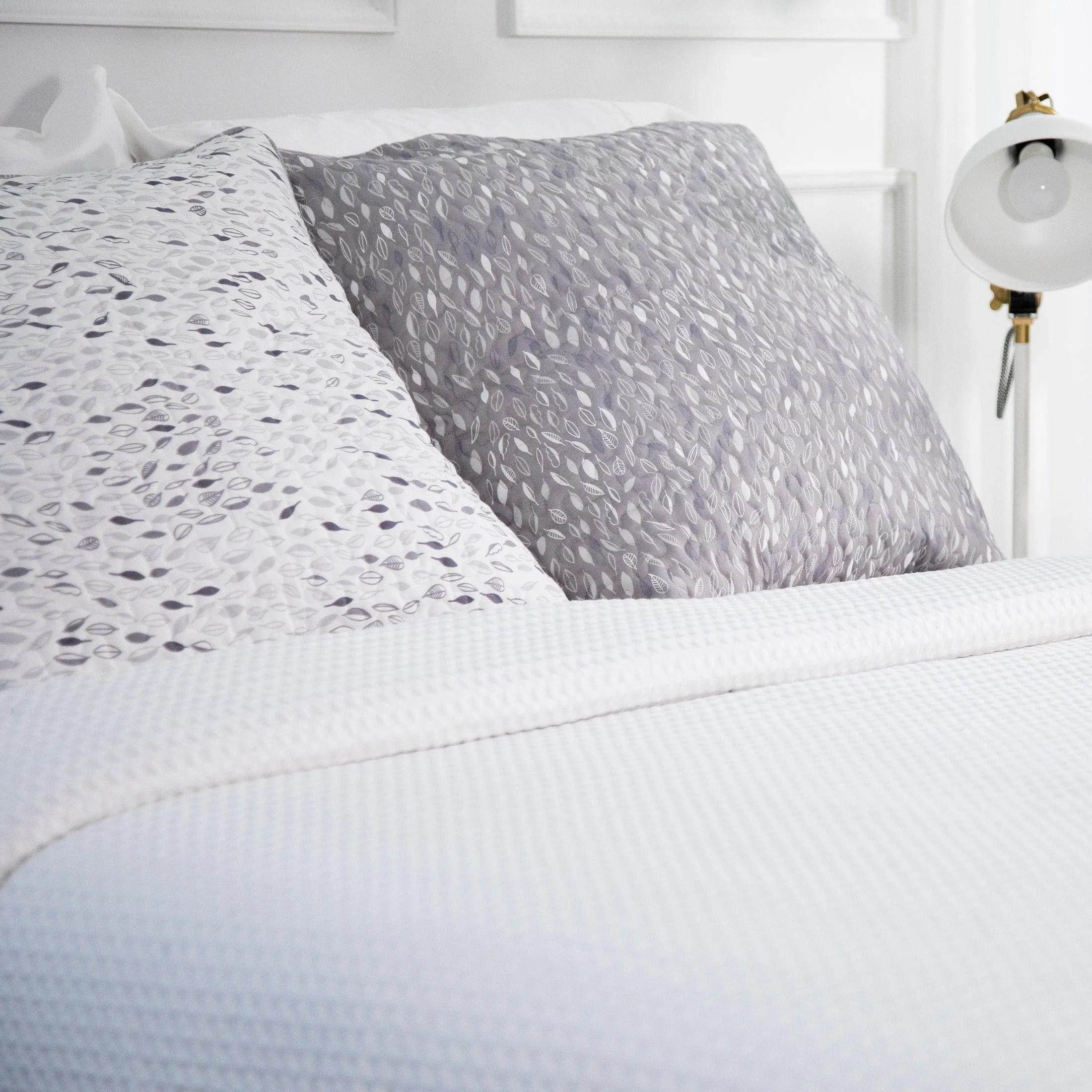 Botanical Leaves Quilted Sham Covers