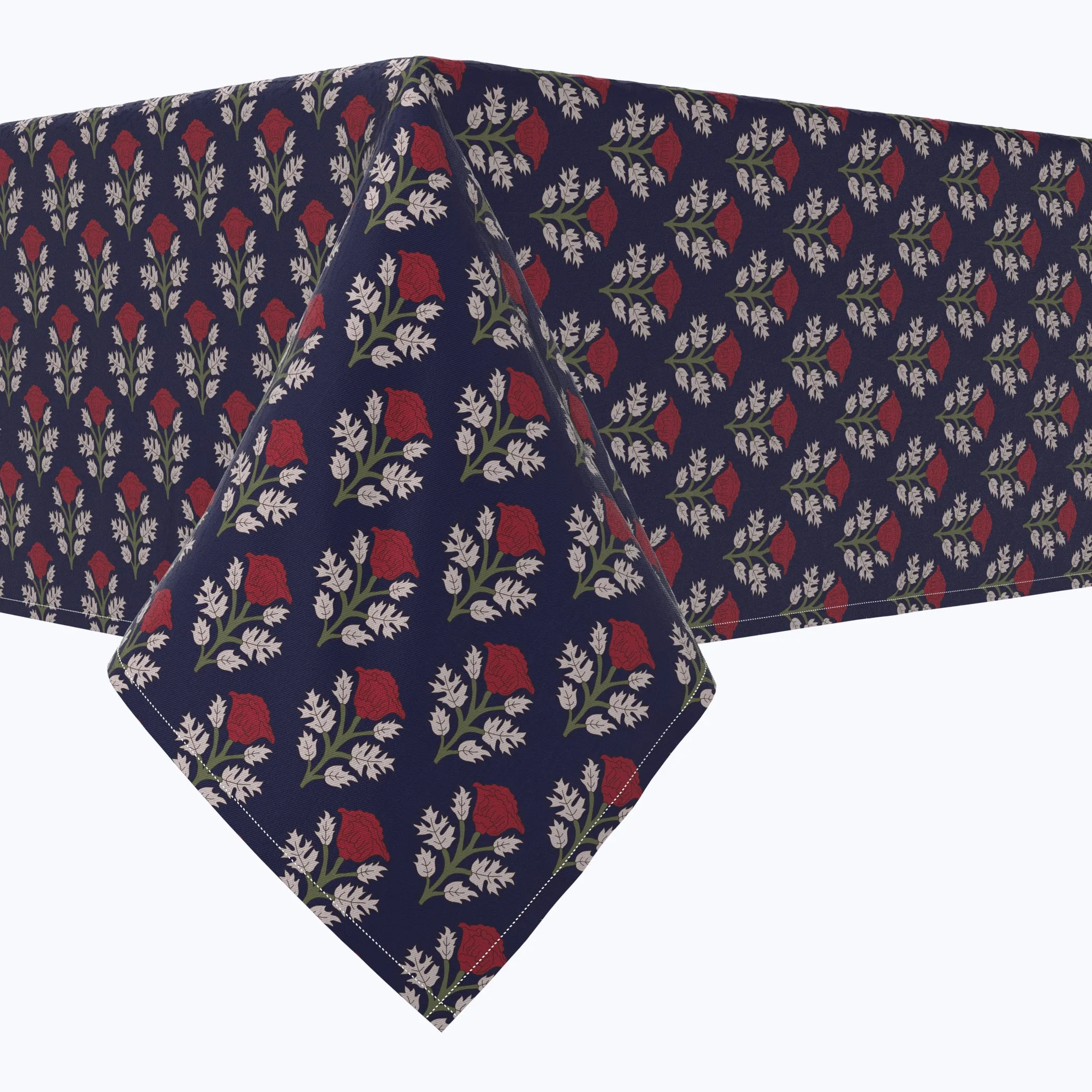 Bouquet of Poppies Cotton Rectangles