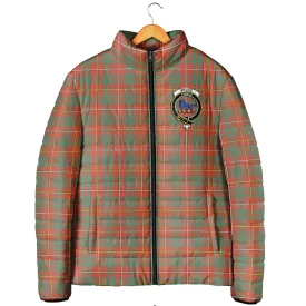 Bruce Ancient Tartan Padded Jacket with Family Crest