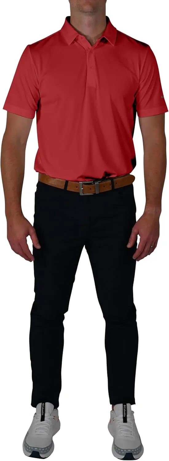 Columbia Men's Golf Drive Polo Shirt Omni Wick Performance Breathable Short Sleeve