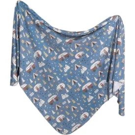 Copper Pearl Knit Swaddle Blanket | Bridger