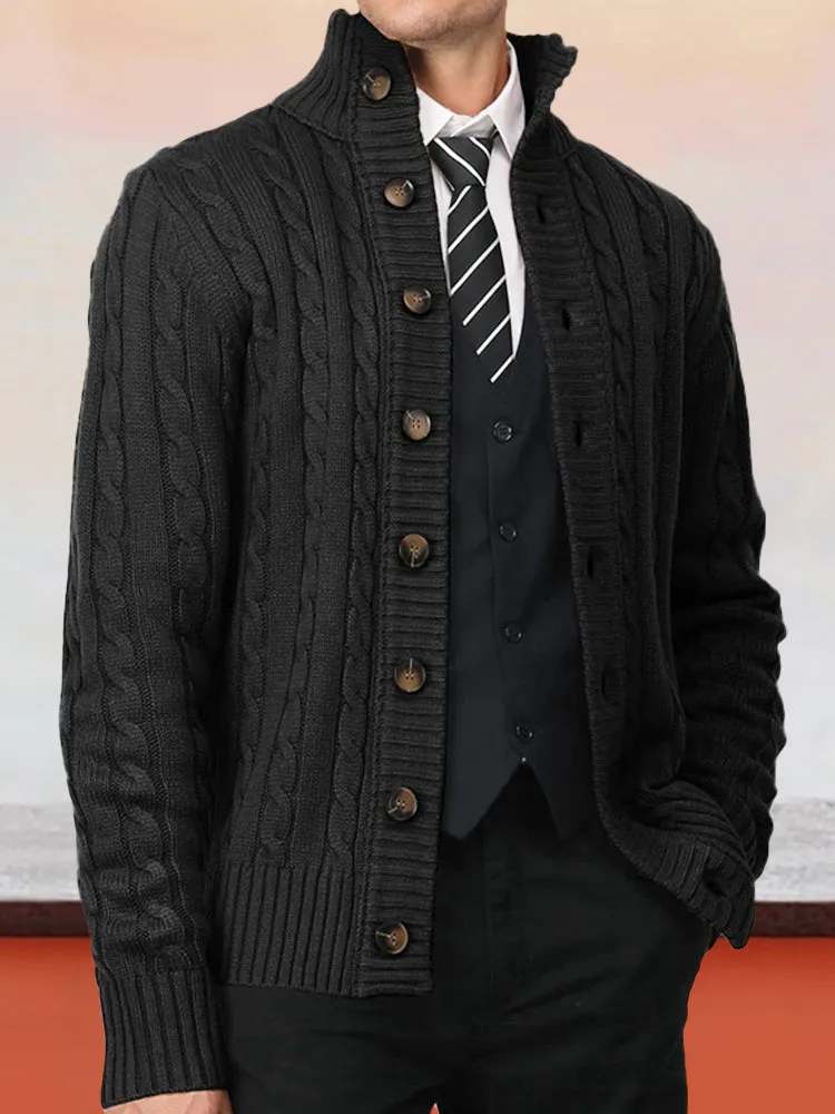 Cozy Cable Knit Sweater Coat