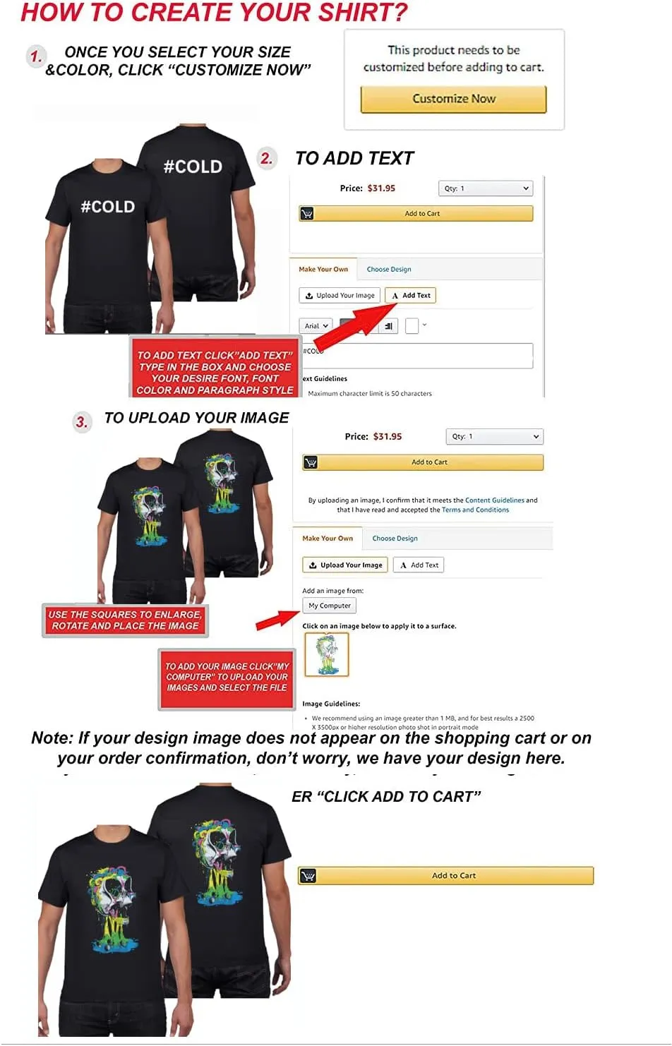 Custom T Shirts for Men/Women Design Your Own Shirt Add Text/Image/Logo Personalized Cotton Tee Printed Photo Front/Back