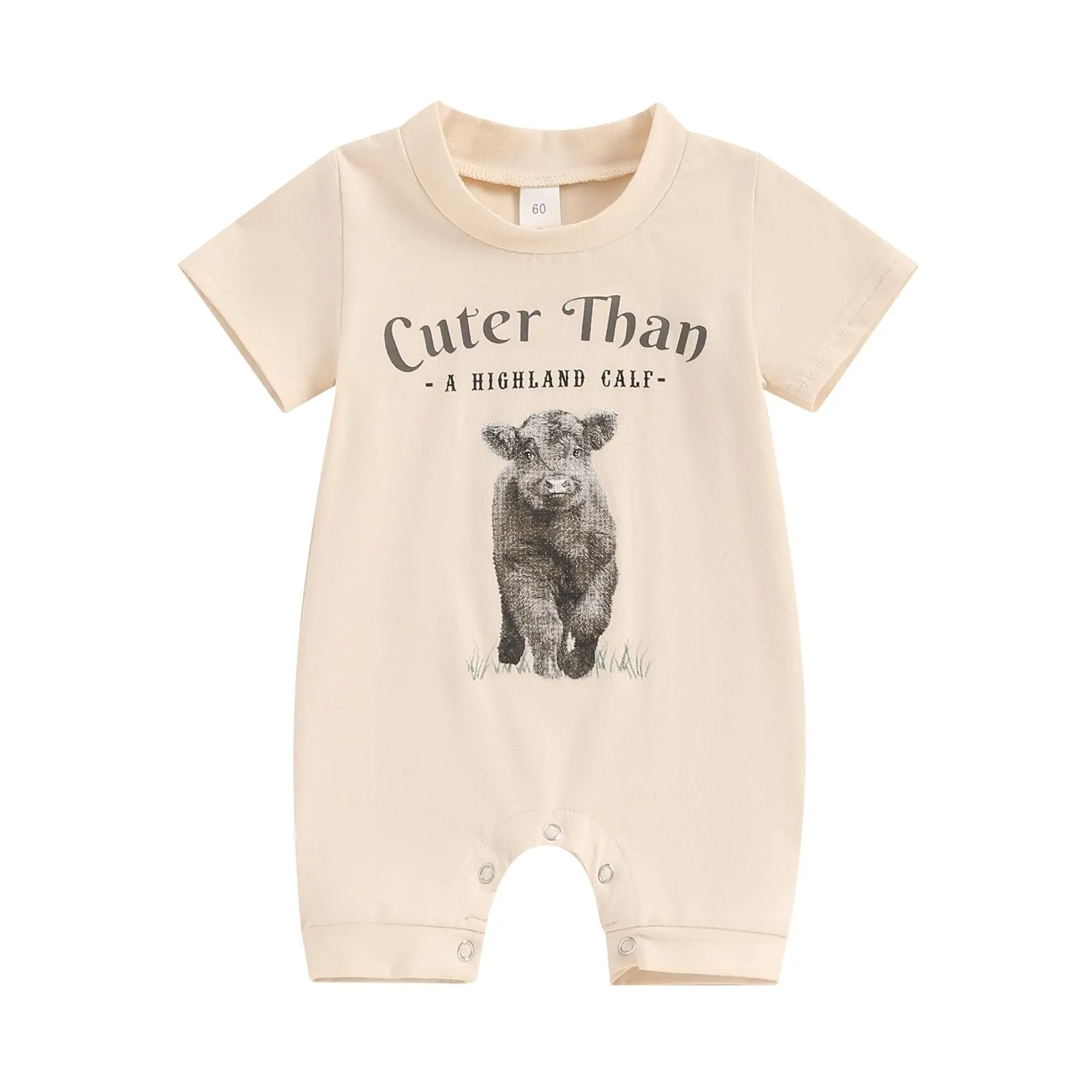 Cuter Than A Highland Calf Baby Romper