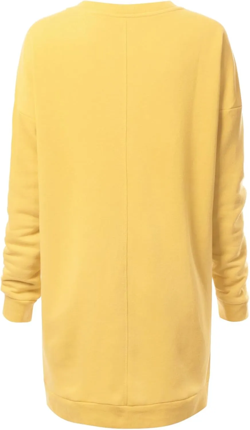 Design by Olivia Women's Casual Oversized Loose Fit V-Neck Fleece Pullover Sweatshirts Tunic Fall Outfits S~3X