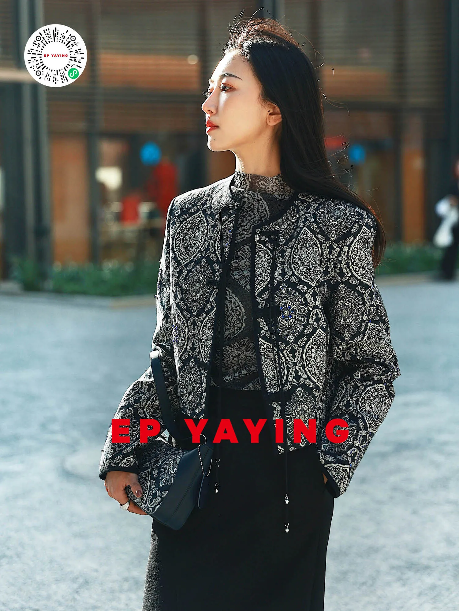 EP YAYING Chinese-style Embossed Jacket