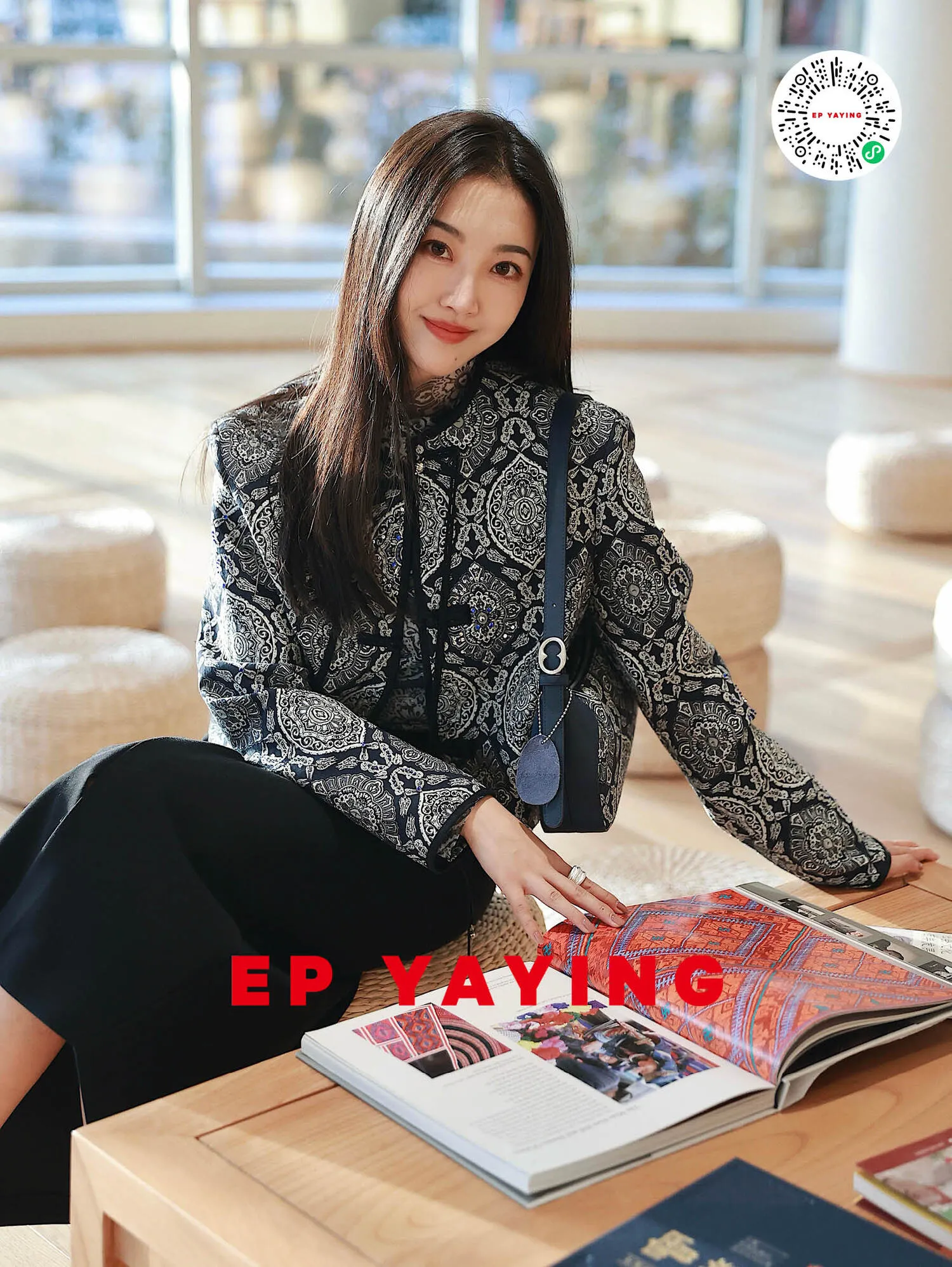 EP YAYING Chinese-style Embossed Jacket