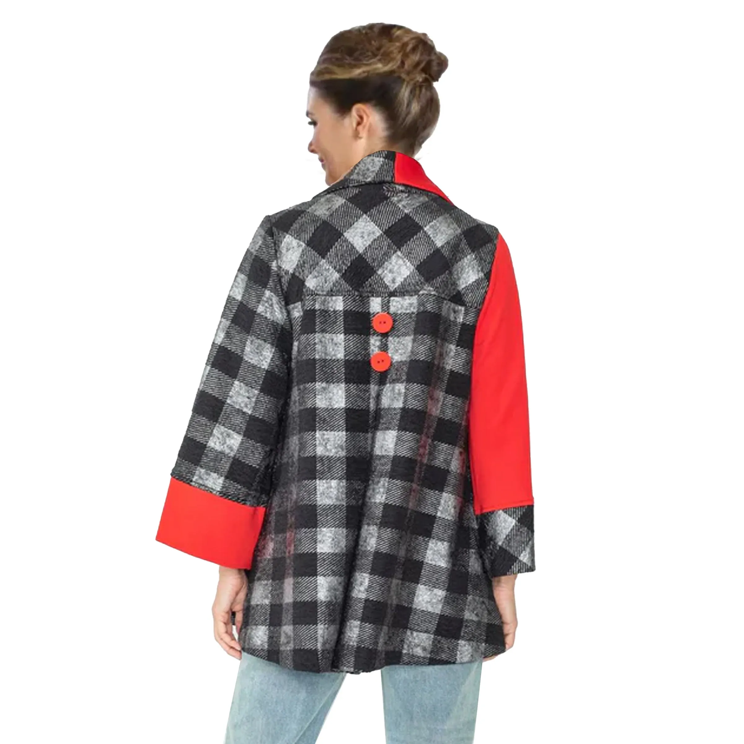 Fall'24! IC Collection Colorblock Check Jacket - 6913J-SLV