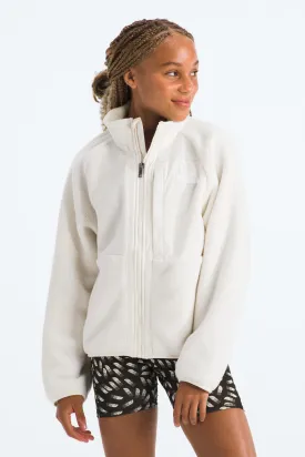 Girls Jacket North Face Yumiori Fleece Jacket White Dune