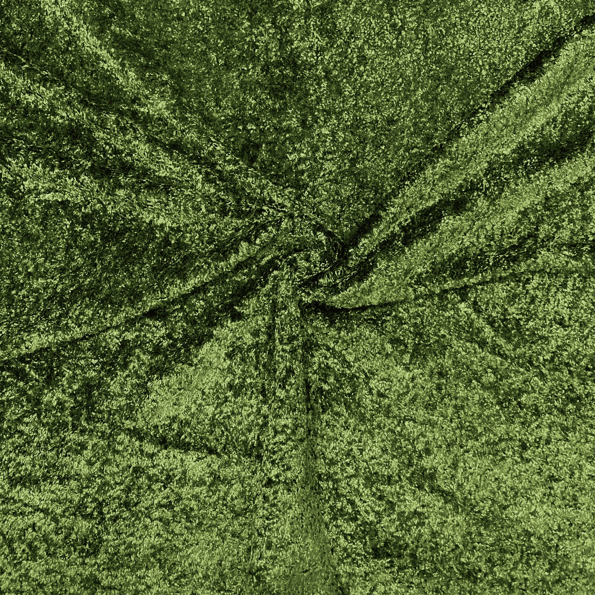 Green Plush Textured Upholstery Fabric 56"