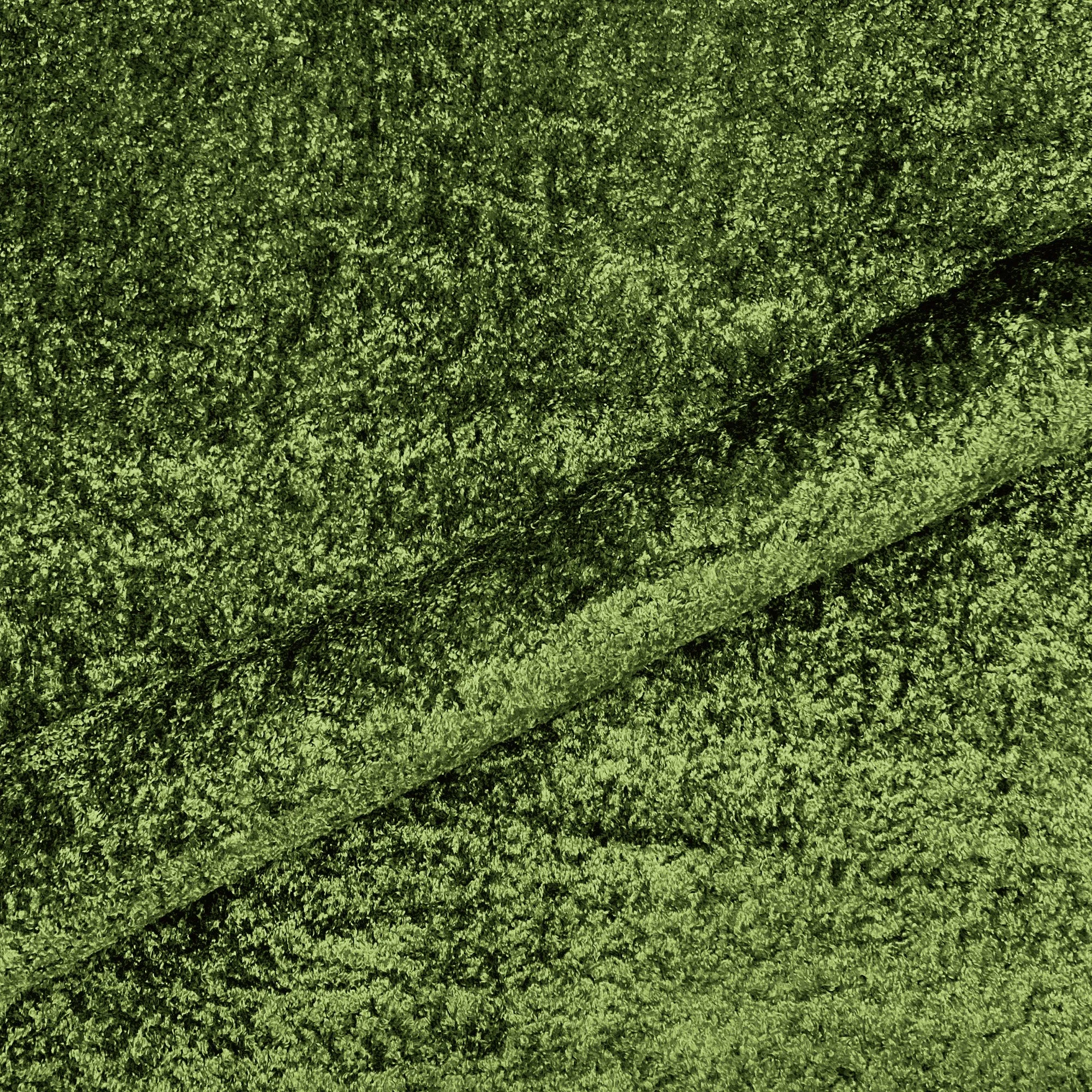 Green Plush Textured Upholstery Fabric 56"