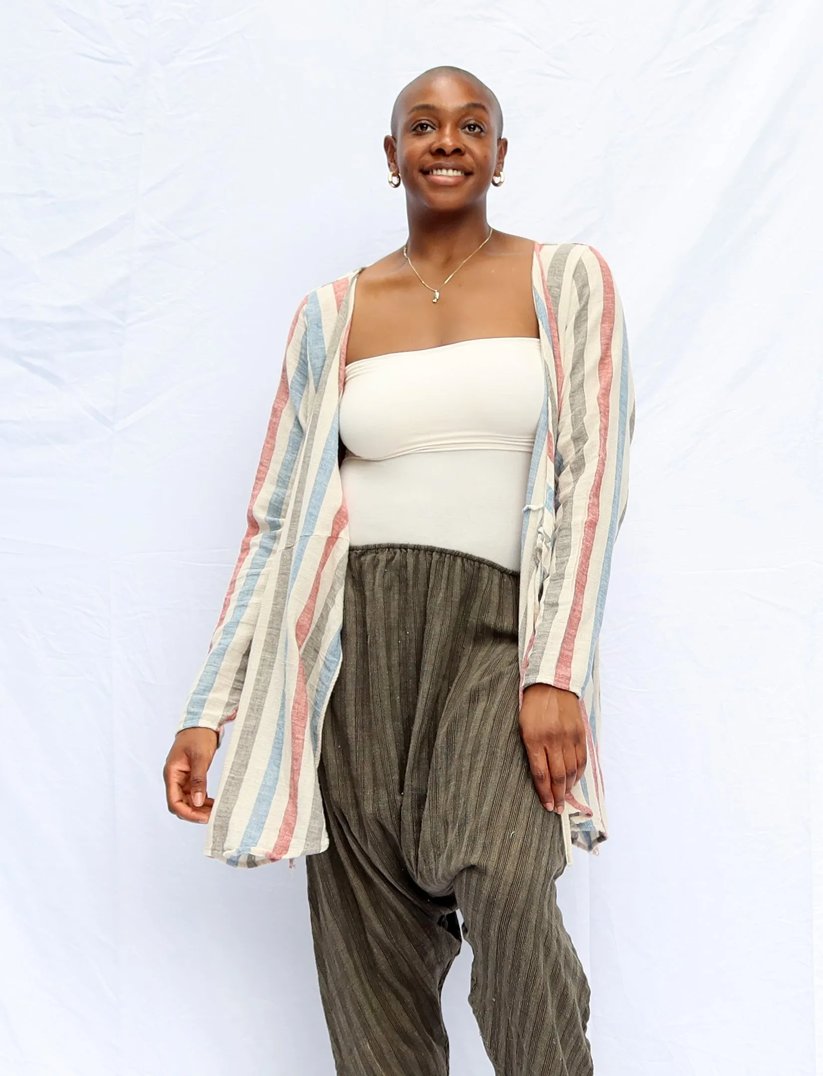 Handwoven - Wrap Origami Tunic