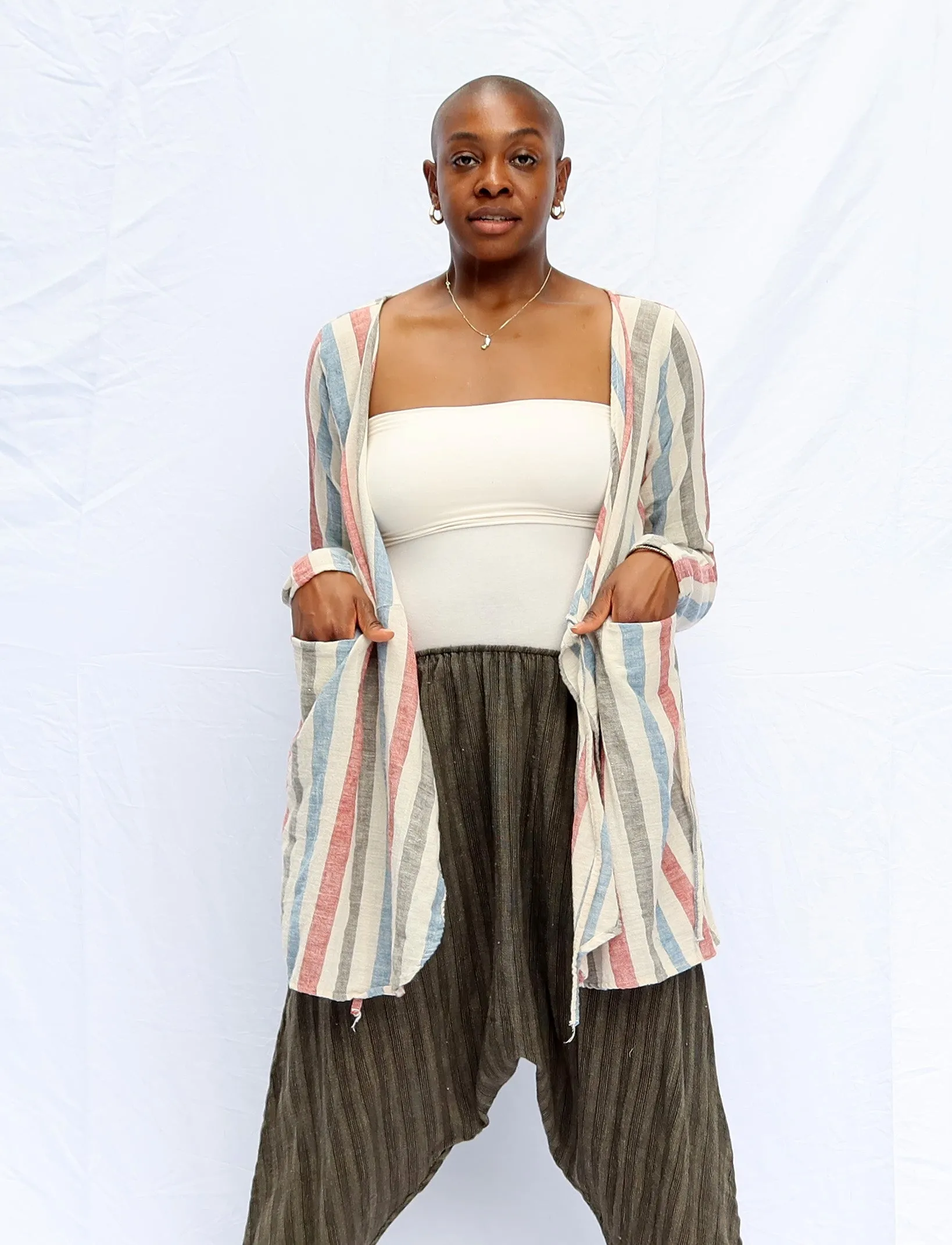 Handwoven - Wrap Origami Tunic
