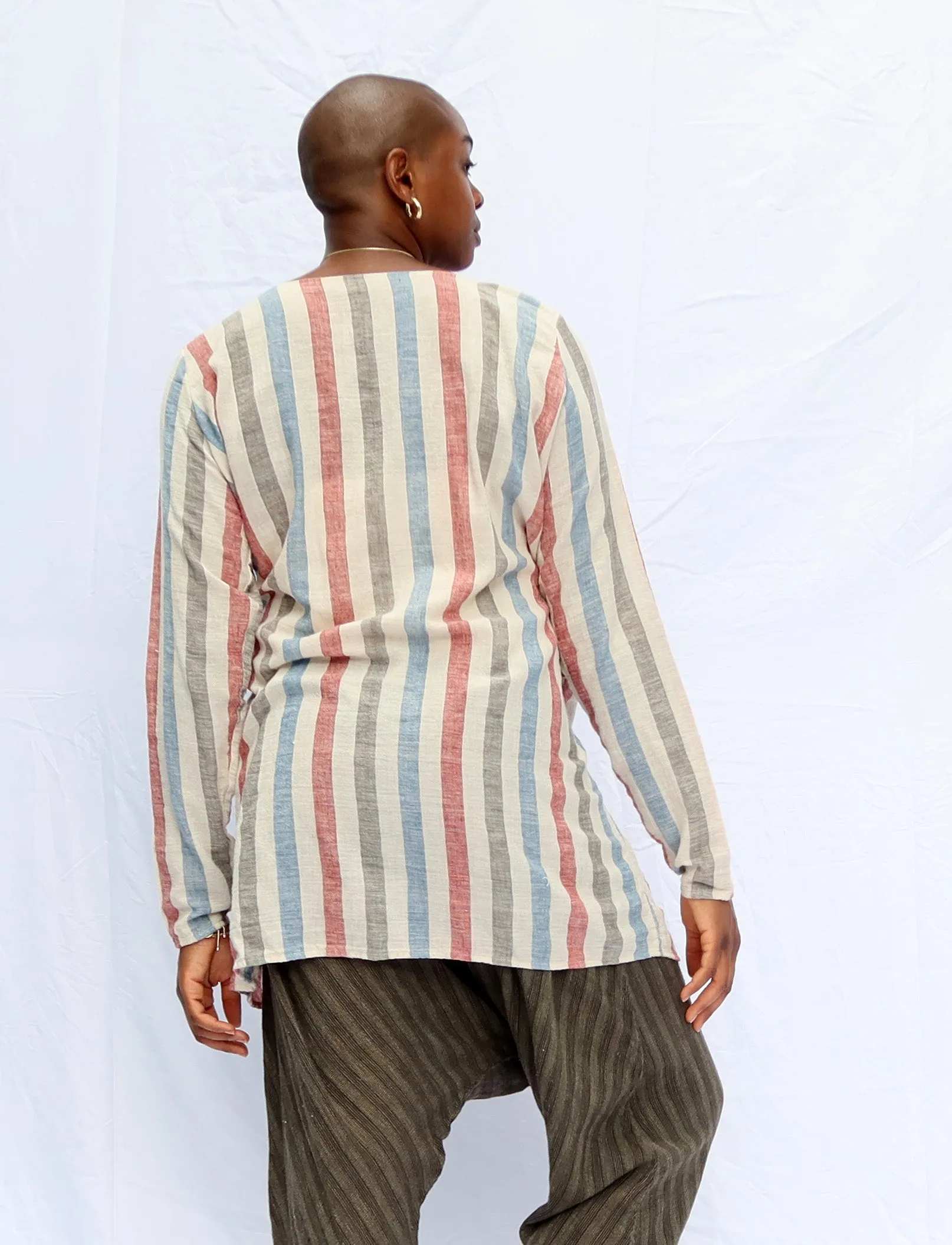 Handwoven - Wrap Origami Tunic