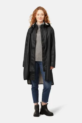 Ilse Jacobsen Hornbæk Rain 71 Hooded Rubberized Coat | Black