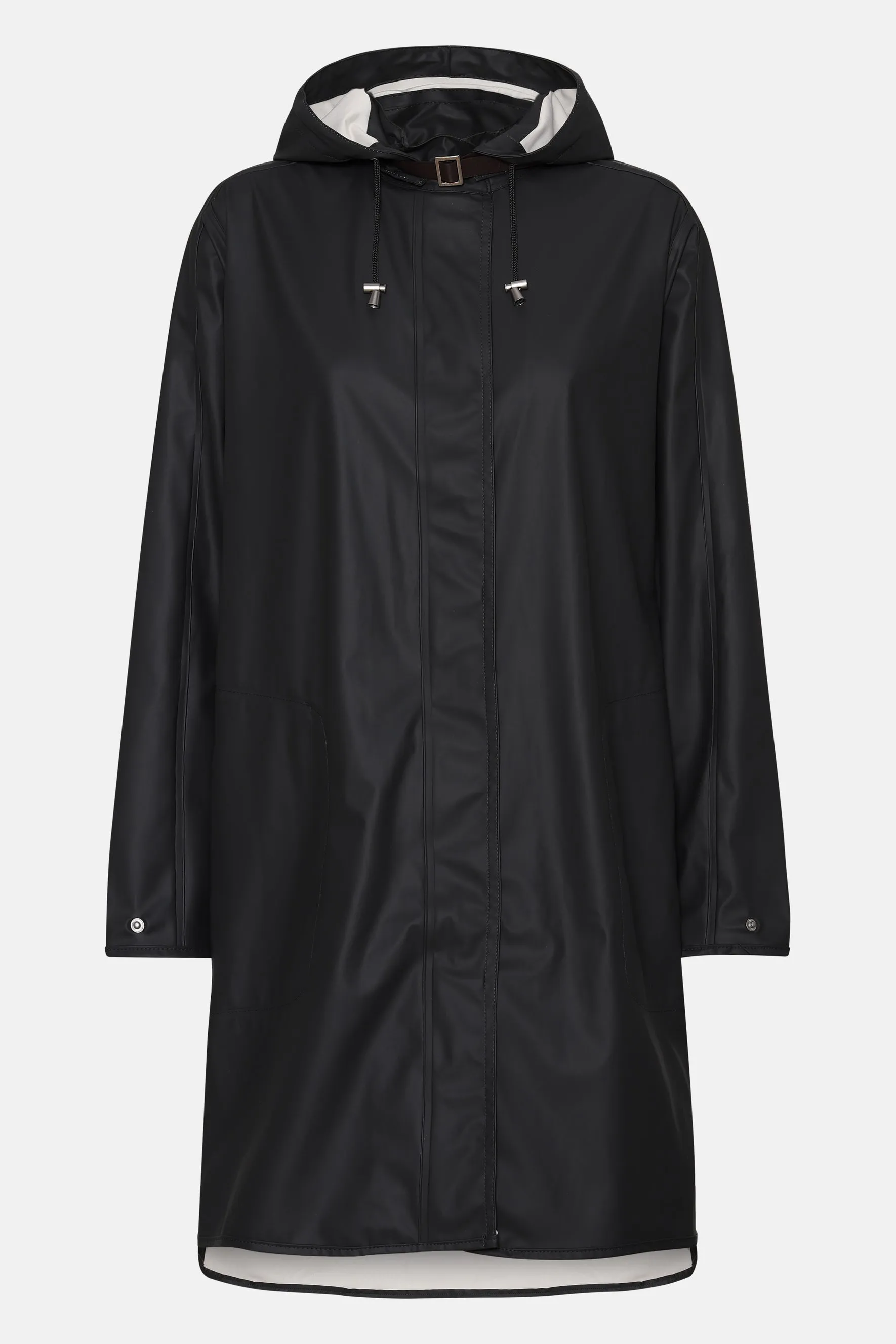 Ilse Jacobsen Hornbæk Rain 71 Hooded Rubberized Coat | Black