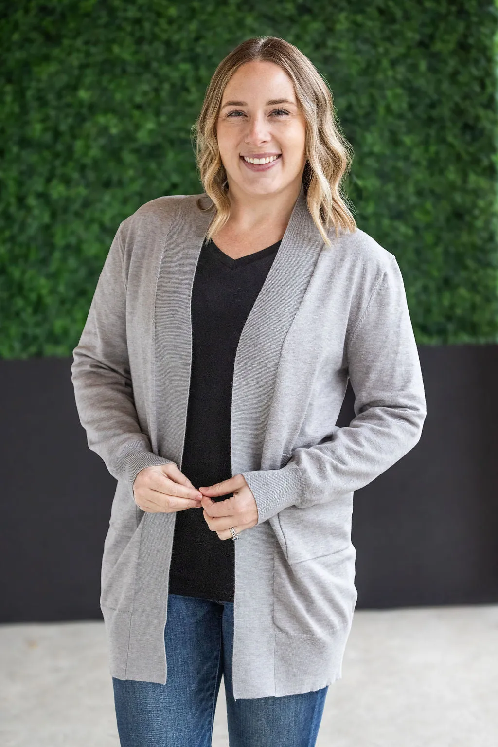 IN STOCK High Pocket Cardigan - Grey FINAL SALE