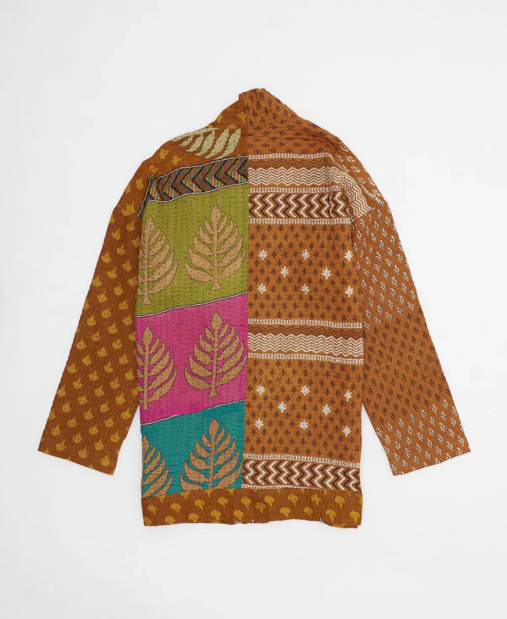 Kantha Quilted Jacket - No. 240607 - Small
