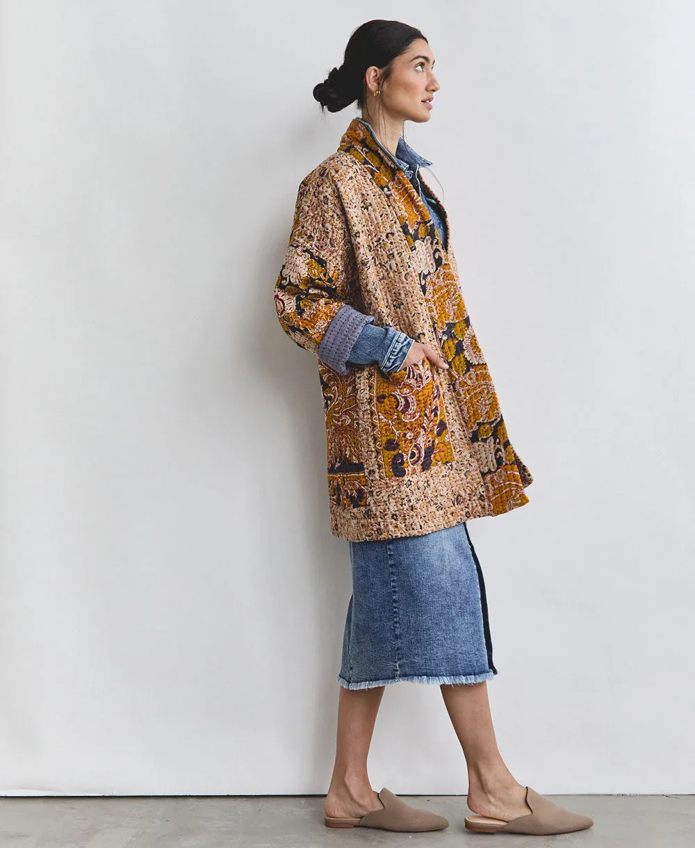 Kantha Quilted Jacket - No. 240607 - Small