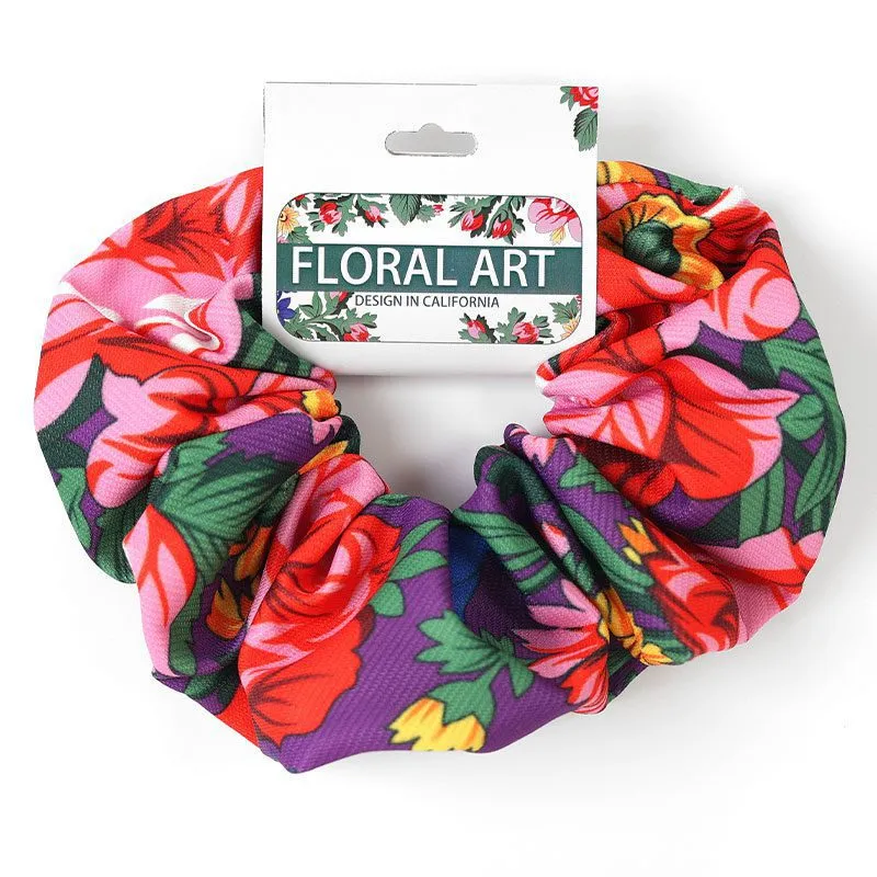 Kokum Floral Art Scrunchie