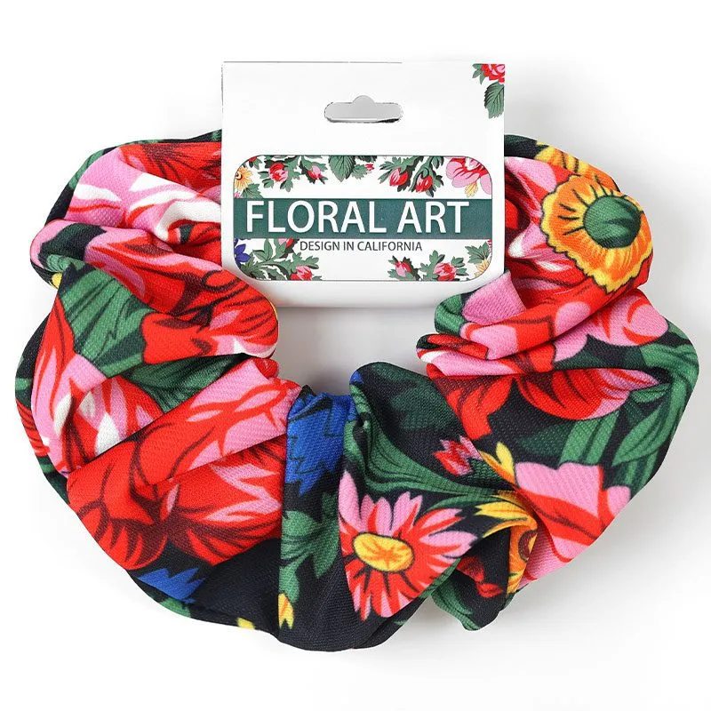 Kokum Floral Art Scrunchie