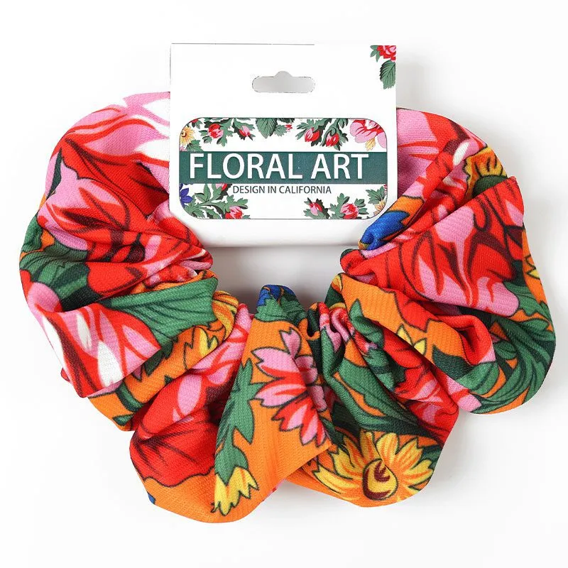 Kokum Floral Art Scrunchie