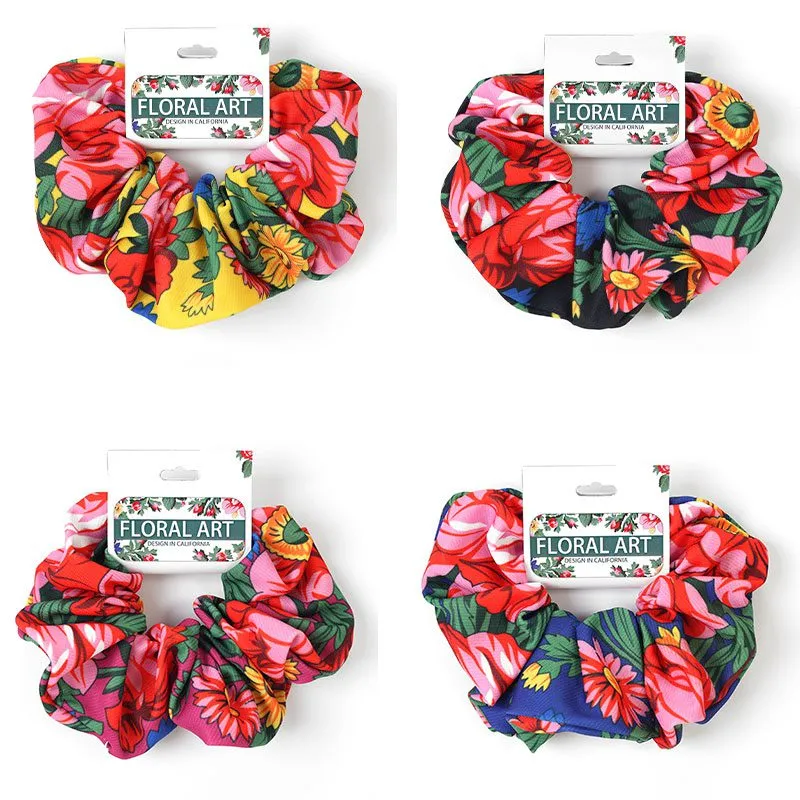 Kokum Floral Art Scrunchie