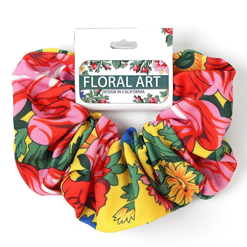 Kokum Floral Art Scrunchie