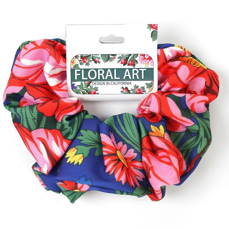 Kokum Floral Art Scrunchie