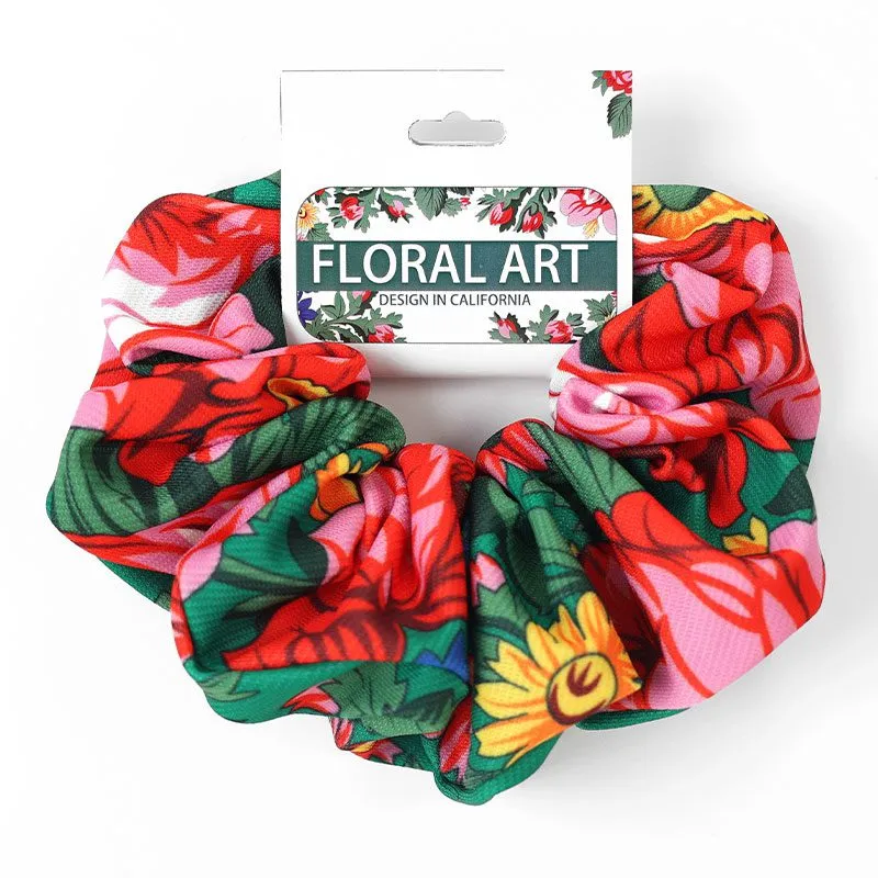 Kokum Floral Art Scrunchie