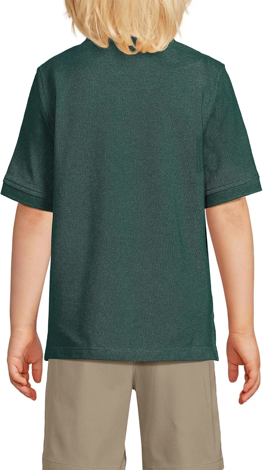 Lands' End School Uniform Kids Short Sleeve Mesh Polo Shirt