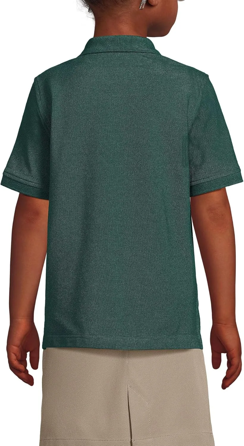 Lands' End School Uniform Kids Short Sleeve Mesh Polo Shirt