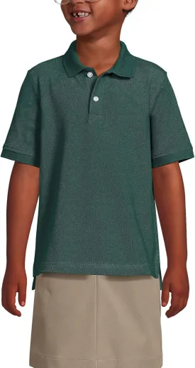 Lands' End School Uniform Kids Short Sleeve Mesh Polo Shirt