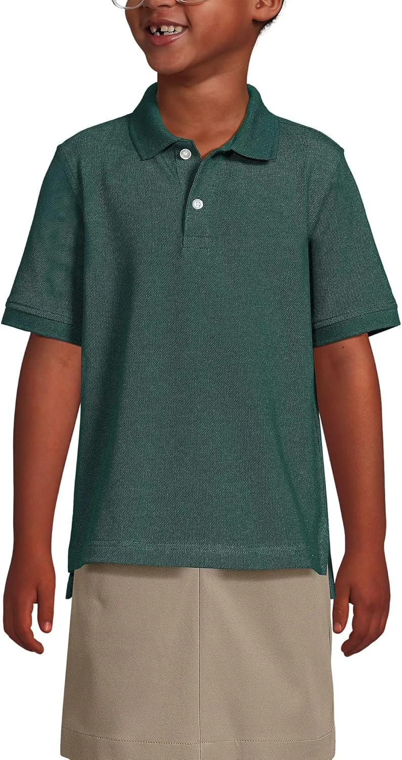 Lands' End School Uniform Kids Short Sleeve Mesh Polo Shirt
