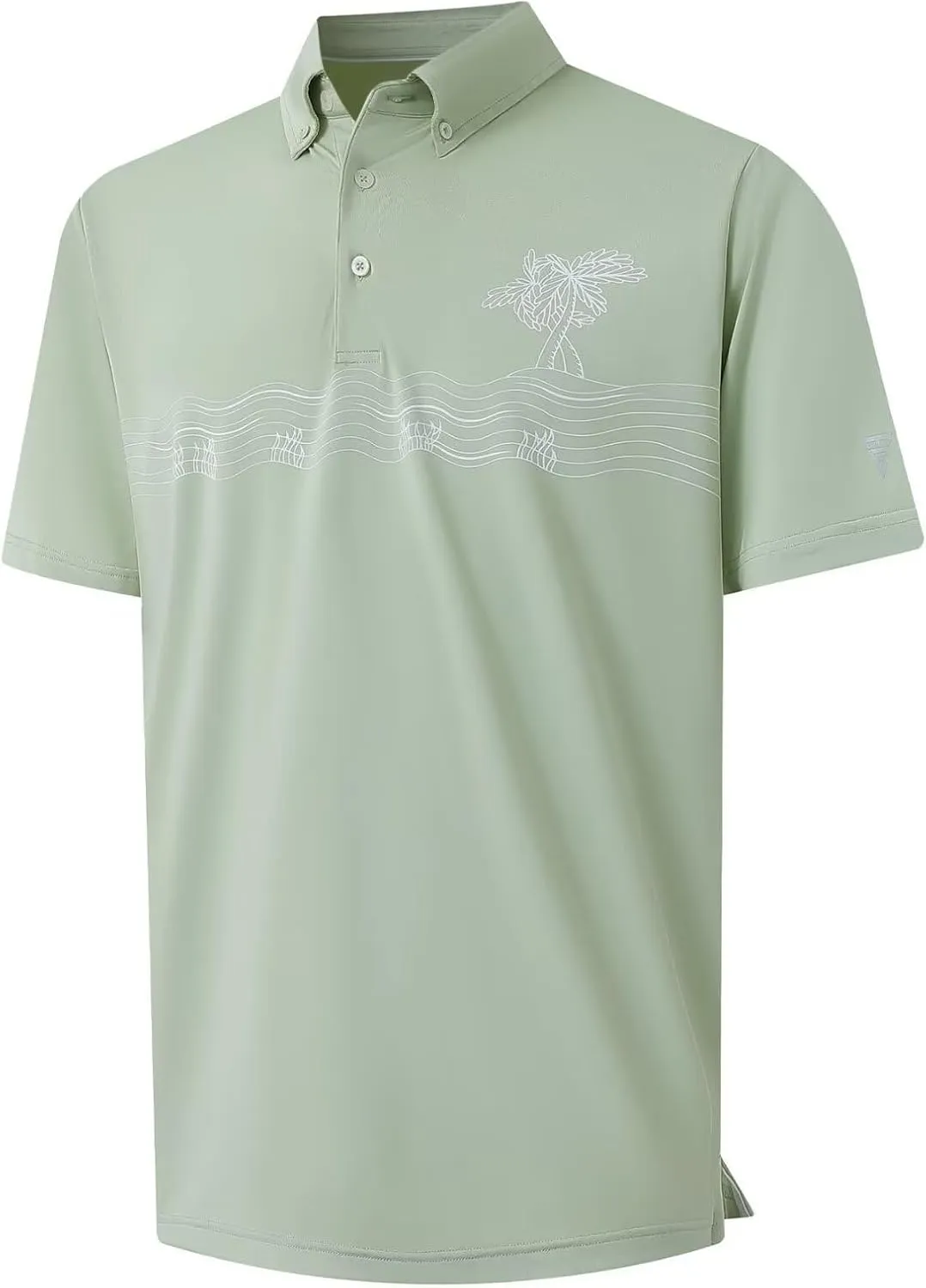 M MAELREG Golf Shirts for Men Dry Fit Moisture Wicking Performance Lightweight Print Pattern Short Sleeve Mens Polo Shirts