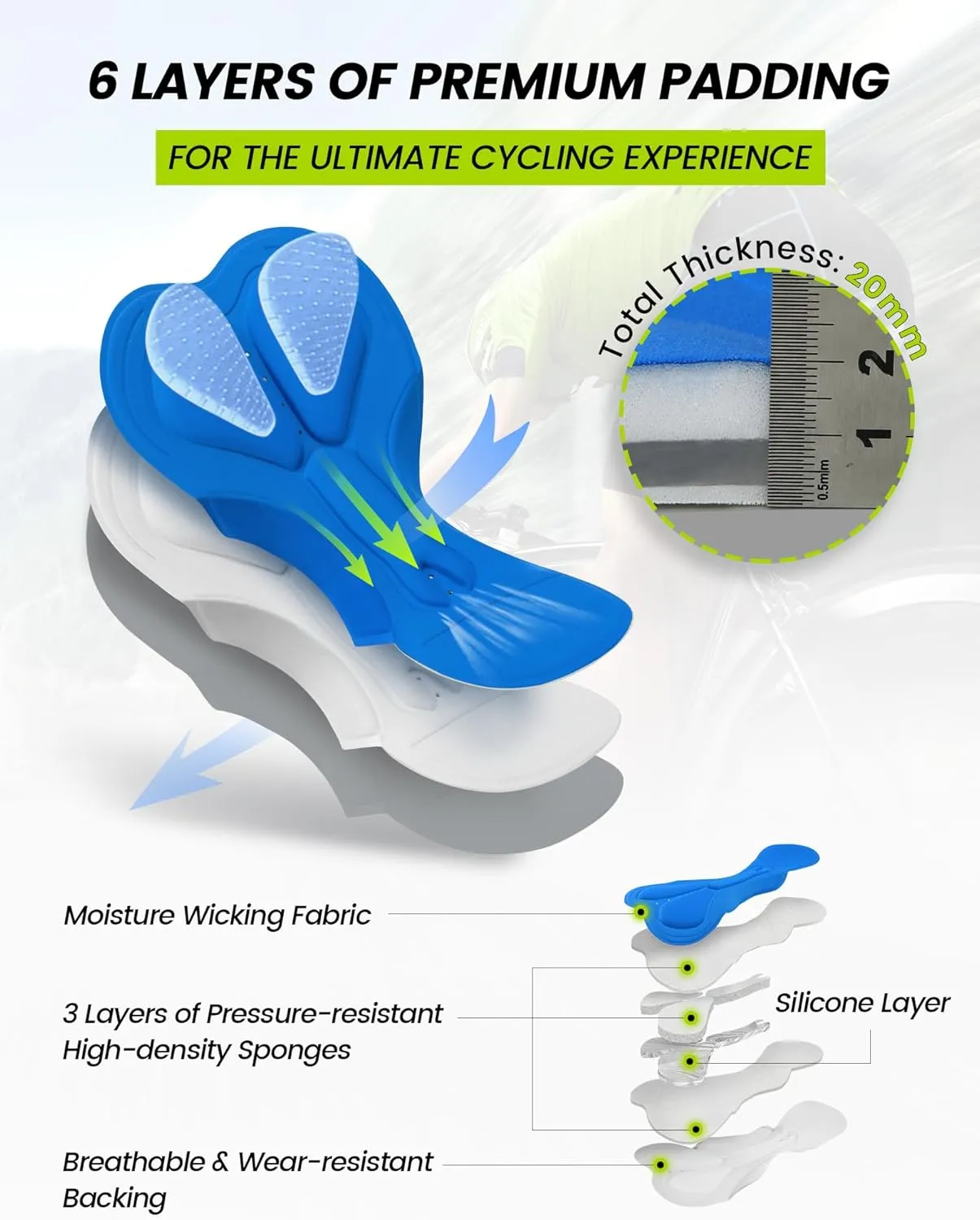 Men's Mountain Bike Shorts 4D Padded Cycling Bicycle Biker Riding Loose-fit Gel Padding MTB Shorts Zipper Pockets