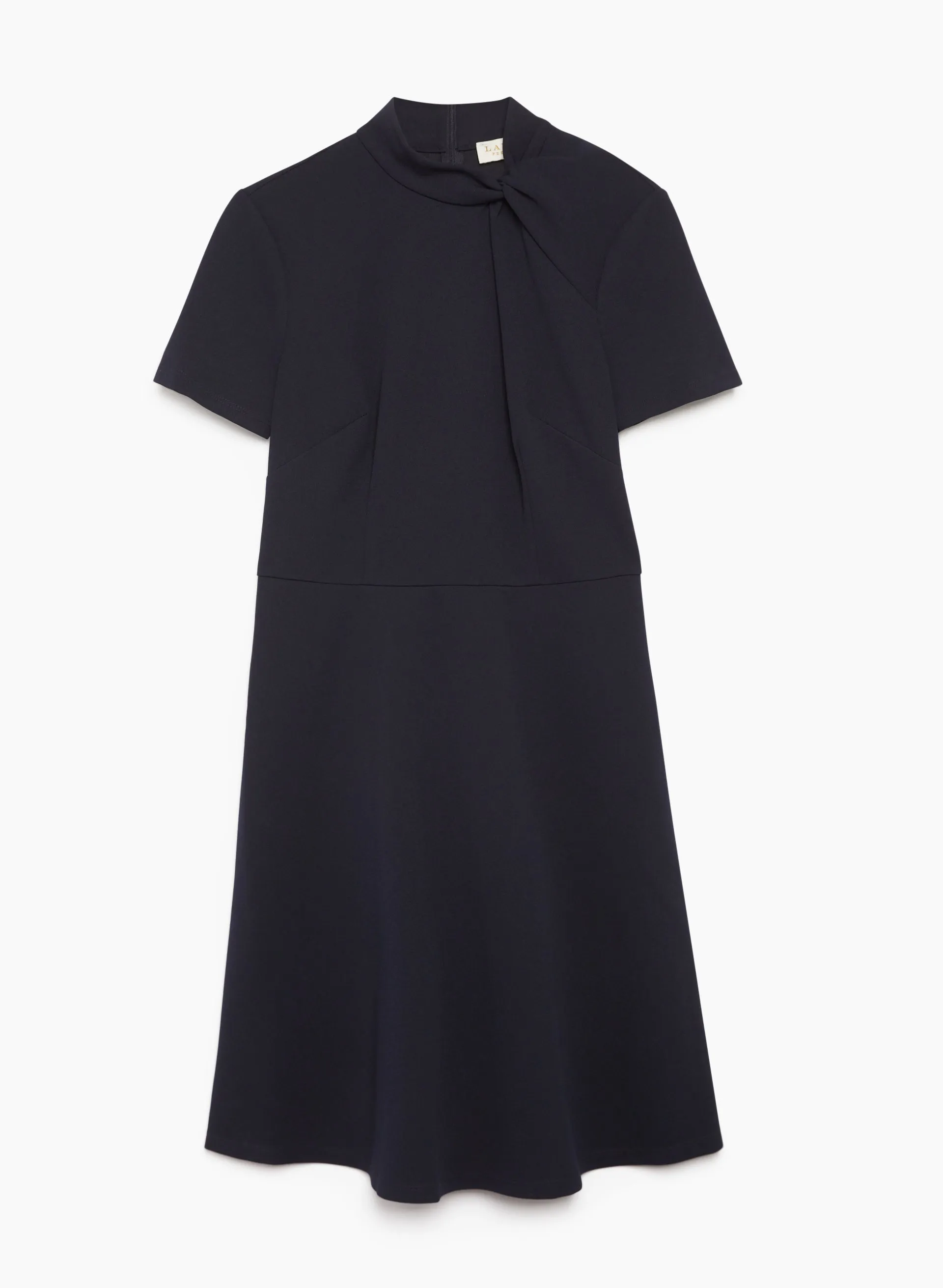 Mock Neck Twist Detail Dress