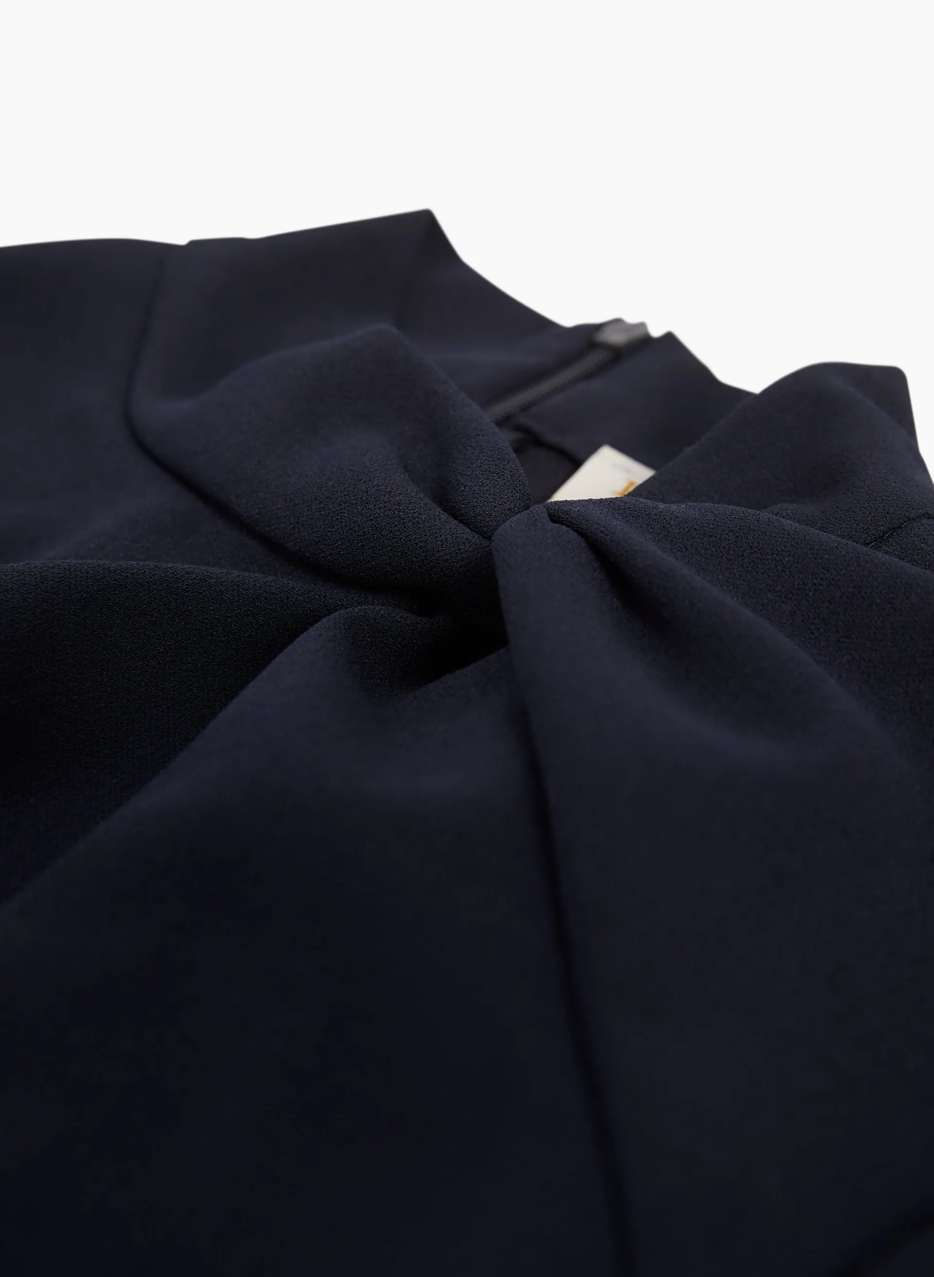 Mock Neck Twist Detail Dress