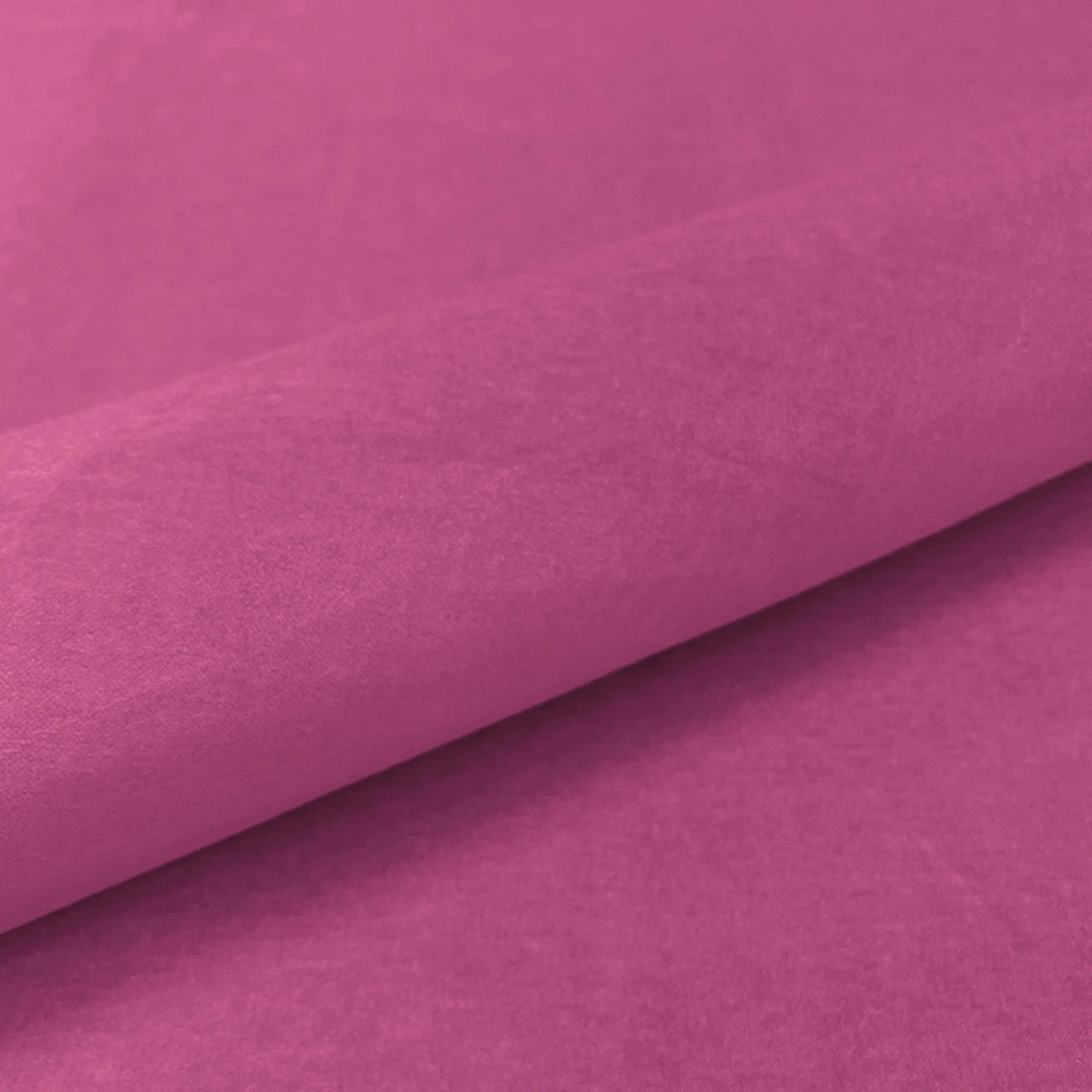 Modern Solid Lightweight Velvet Upholstery Fabric 54" in Hot Pink
