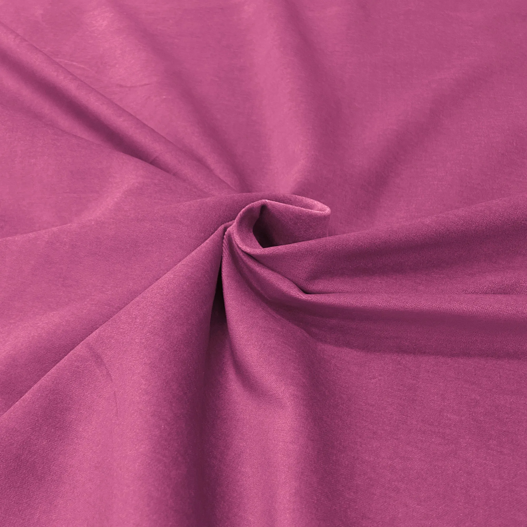 Modern Solid Lightweight Velvet Upholstery Fabric 54" in Hot Pink